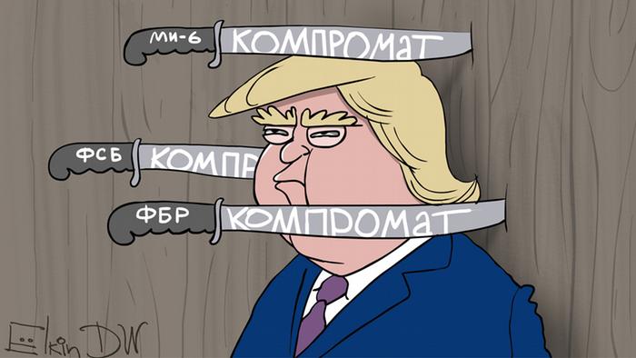 карикатура Елкина о Трампе